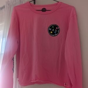 Maui and Sons Pink Long Sleeve Tee